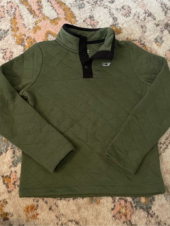 Vineyard Vines Other - Vineyard Vines Olive Green Quilted Pullover Hoodie
